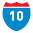 Interstate 10 shield